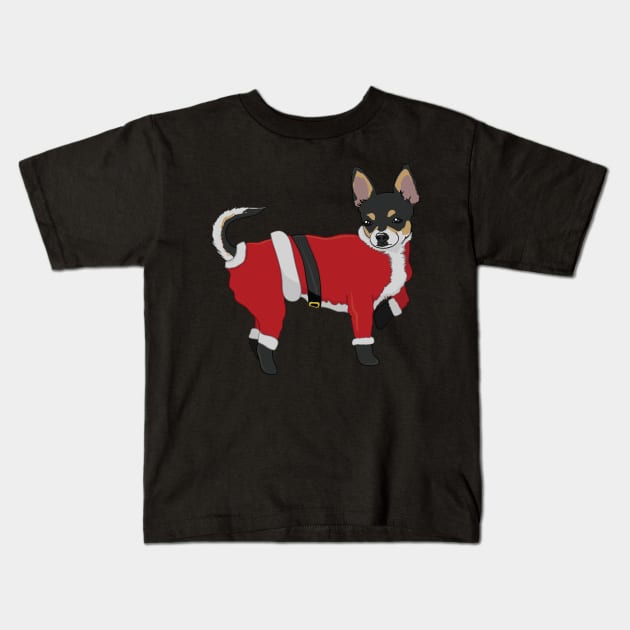 Christmas Chihuahua Kids T-Shirt by JP